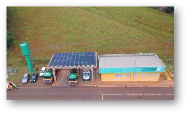 Energia solar - base operacional